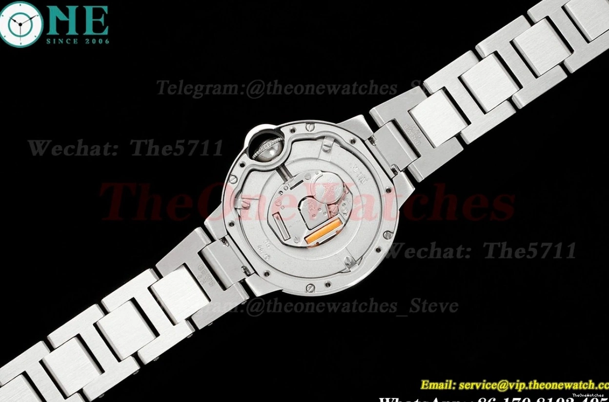 De AF 33mm Ballon White Dia Quartz Cartier SS SS Bleu 0414